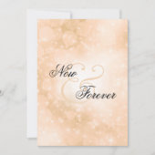 Jetzt und für immer Peach Wedding Einladung (Vorderseite)