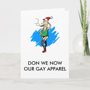 Jetzt unser Schwulenkleid Feiertagskarte