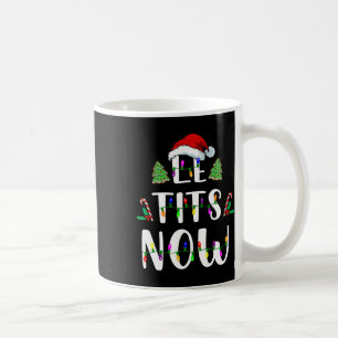 Jetzt Weihnachten lassen es schneebedeckt Spaß Par Kaffeetasse