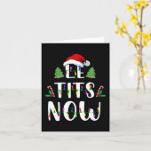 Jetzt Weihnachten lassen es schneebedeckt Spaß Par Karte (Gelbe Blume)