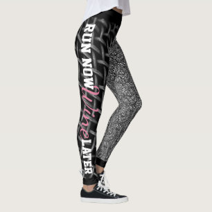Jetzt Wein später ausführen Leggings
