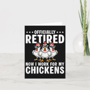 Jetzt wieder müde arbeite ich für meine Hühner - R Karte