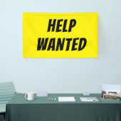 JETZT Yellow HIRING Banner mit hoher Sichtbarkeit (Messeveranstaltung)
