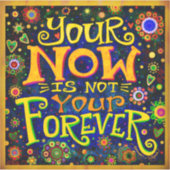 Jetzt zitieren Sie für immer farbenfrohe Fantasie Aufkleber (Vorderseite)