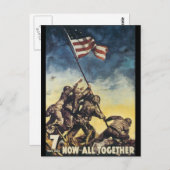 Jetzt zusammen den 2. Weltkrieg Postkarte (Vorne/Hinten)