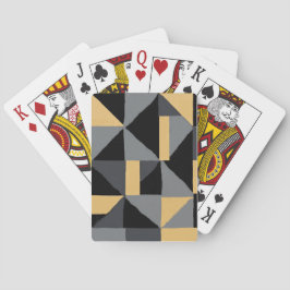 Jeu de Cartes/Poker Géométrique -  Noir et Or Spielkarten