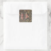 Jeu de Marelle et Cueillette de Fruits' Quadratischer Aufkleber (Tasche)