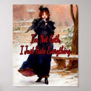 Jeune Elegante En Hiver von Frederick Kaemmerer Poster