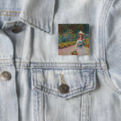 Jeune fille dans le jardin de Giverny, 1888 Button (Beispiel)