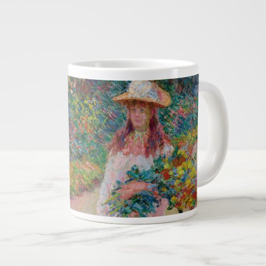 Jeune fille dans le jardin de Giverny, 1888 Jumbo-Tasse (Vorderseite Rechts)