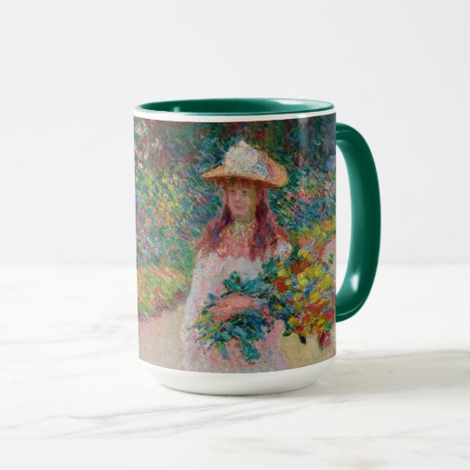 Jeune Fille Dans le Jardin de Giverny, 1888 Tasse (VorderseiteRechts)