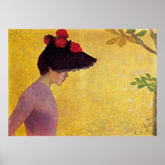Jeune Fille de Profil von Aristide Maillol Poster (Vorne)