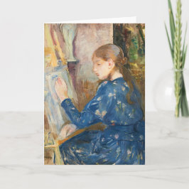 Jeune Fille Écrivant | Berthe Morisot Karte