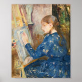 Jeune Fille Écrivant | Berthe Morisot Poster (Vorne)