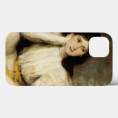 Jeune Fille Reveuse, Portrait de Berthi Capel Case-Mate iPhone Hülle (Rückseite (Horizontal))