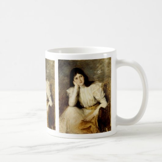 Jeune Fille Reveuse, Portrait de Berthi Capel Kaffeetasse (Rechts)