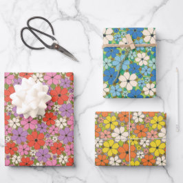 Jeune Floral Assorted Colors Paper Geschenkpapier Set
