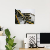 Jeux 2 Construction Gebäude Game Letters 3 P Poster (Heimbüro)