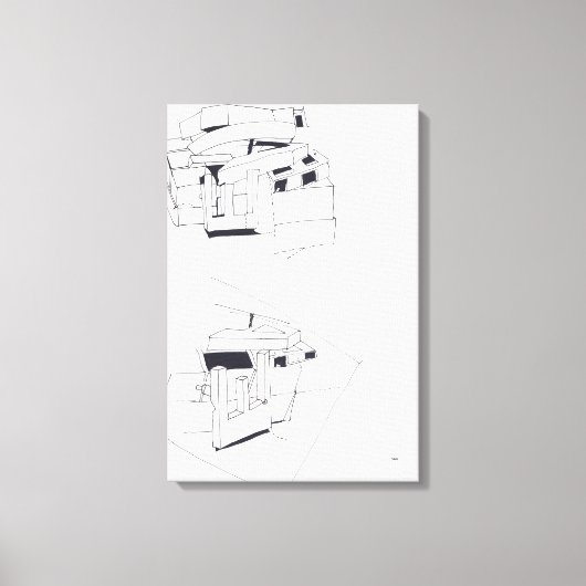 Jeux de Construction Gebäude Spiele Zeichnete 3 C Leinwanddruck (Vorderseite)