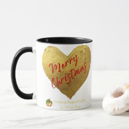 Jevays Christmas Gold Heart Tasse