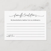 JEVERLEIGH Family Traditionen Kinderduschkarte Begleitkarte (Vorderseite)