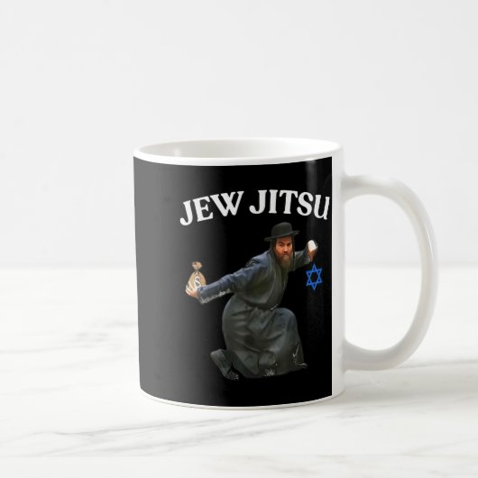 Jew Jitsu Design Kaffeetasse (Rechts)