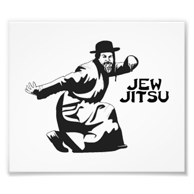 Jew Jitsu Foto Print | Jüdische Bar Mitzvah-Gesche (Vorne)