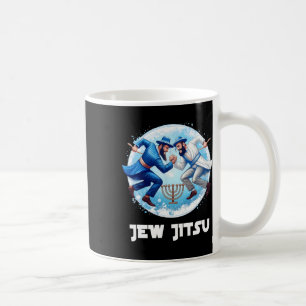 Jew Jitsu Karate Funny Hanukkah Jiu Jitsu Martial Kaffeetasse