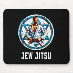 Jew Jitsu Karate Lustiges Hanukkah Jiu Jitsu Marti Mousepad