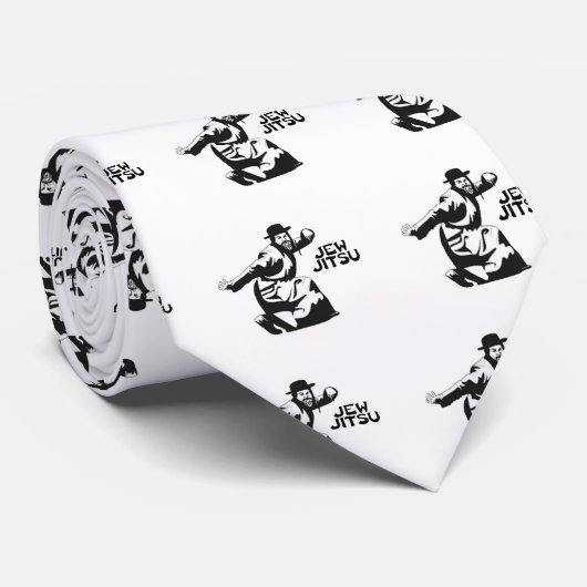 Jew Jitsu Krawatte | Jüdische Bar Mitzvah-Geschenk (Gerollt)