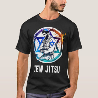 Jew Jitsu Lustige Jüdische Kampfsportarten Bjj Bra T-Shirt