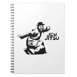 Jew Jitsu Notebook   Jüdische Bar Mitzvah-Geschenk Notizblock