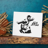 Jew Jitsu Plaque | Jüdische Bar Mitzvah-Geschenke Fotoplatte (Seite)