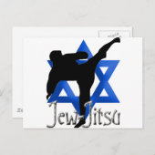 Jew Jitsu Postkarte (Vorne/Hinten)