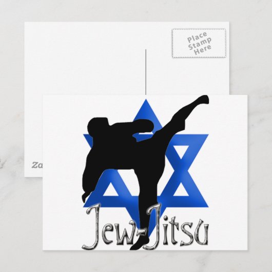 Jew Jitsu Postkarte (Vorne/Hinten)