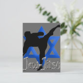 Jew Jitsu Postkarte (Stehend Vorderseite)