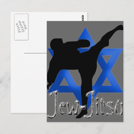 Jew Jitsu Postkarte (Vorne/Hinten)