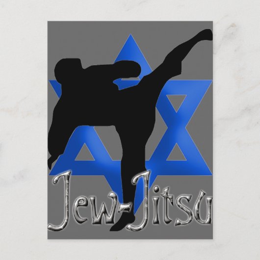 Jew Jitsu Postkarte (Vorderseite)