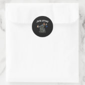 Jew Jitsu Runder Aufkleber (Tasche)