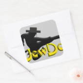 Jewdo Quadratischer Aufkleber (Umschlag)