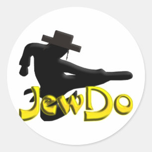Jewdo Runder Aufkleber