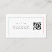 JEWEILIGE Koralle und Aquamariner QR-Code-Geschenk Begleitkarte (Vorderseite)