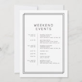 JEWEILIGE MODERNE VORLAGE FÜR EIN WOCHENENZEITPLAN (Rückseite)