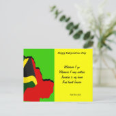 Jeweils Postkarten für die Unabhängigkeit Jamaikas (Stehend Vorderseite)