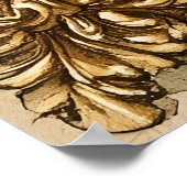 jewel adorned with a large blue gemstone poster (Ecke)