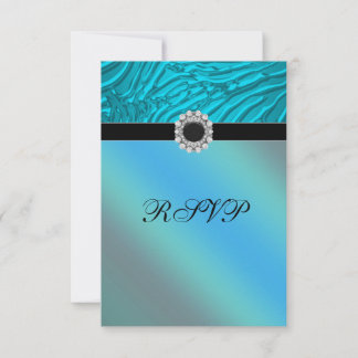 Jewel Aquamarin Blue Zebra UAWG RSVP Karte