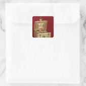 Jewel Box Quadratischer Aufkleber (Tasche)