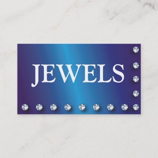 Jewel Business Card Diamonds Visitenkarte (Vorderseite)
