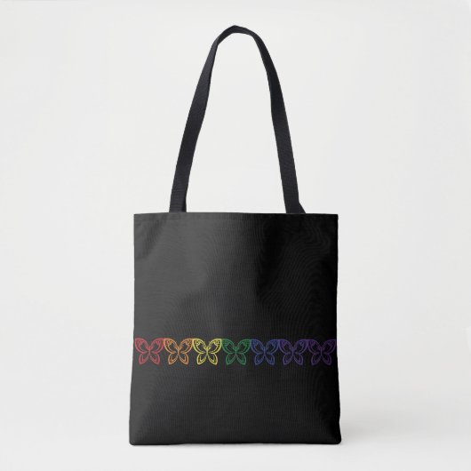 Jewel Butterfats Kontur Tote Bag Tasche (Vorderseite)
