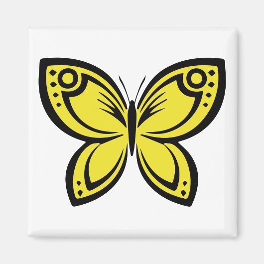 Jewel Butterfells - Gelb Magnet (Vorne)